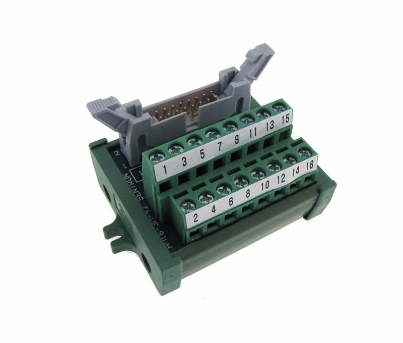 IDC16 16-Pin Connector Signals Breakout Module Screw terminals Panel Mount 42mm - Image 1 of 1