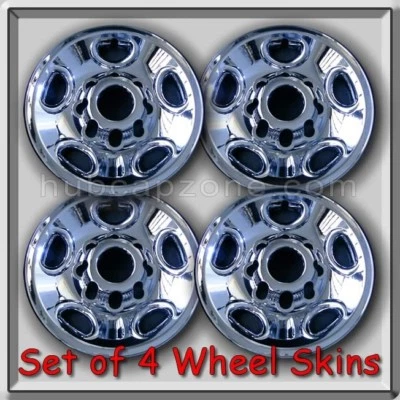 4 Chrome Wheel Skins Hubcaps 16" 2000-2012 Chevy, Chevrolet GMC Suburban 2500 - Image 1 of 4