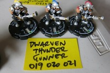 MAGE KNIGHT MINIONS 019 020 021 DWARVEN THUNDER GUNNER SET /  LOT OF 3