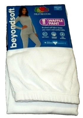 Pantalones térmicos blancos para mujer Fruit of the Loom Top Beyond Soft 3XL Foto 1 de 2
