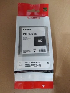 cartouche jet d'encre noire CANON PFi107BK 6705B001 PFI 107BK iPF780 IPF 785 - Bild 1 von 1