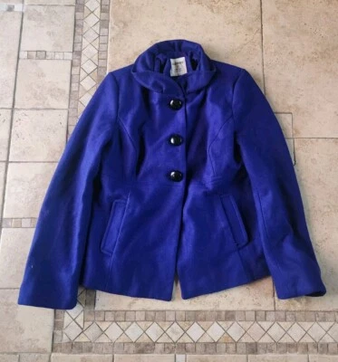 Women's Old Navy Wool Blend Winter Coat Size M New Purple - Image 1 of 4