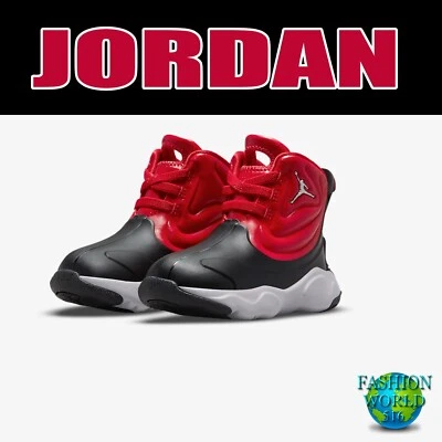 Nike Air Jordan Drip 23 (TD) Toddler Size 5C Rain Boots CT5799-006 Black/Red - Image 1 of 4