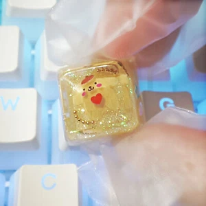Cinnamoroll My Melody Pom Pom Purin Kuromi Keycaps Clear Light UV Bling Key cap - Picture 1 of 20