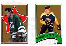 1987-88 O-Pee-Chee Stickers #121-133 Mike Liut, Luc Robitaille