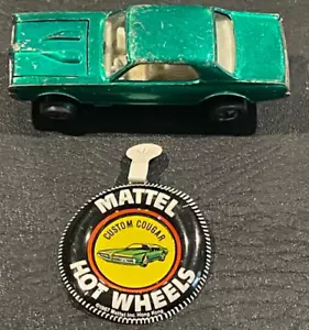 Hot Wheels Redline Custom Cougar Frostschutzmittel 1968 hellbraun Innenraum mit Abzeichen - Bild 1 von 8