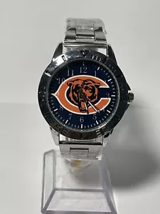 Chicago Bears NFLTeam Logo Men's Stainless-Steel Silver Watch NEW - Picture 1 of 10
