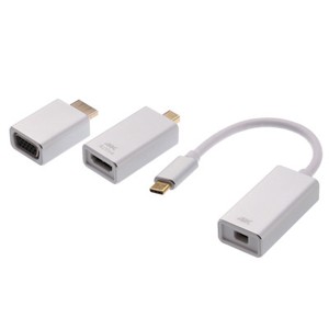 USB 3.1 Type-C to Mini DP Display Port HDMI VGA Female Active Adapter Converter