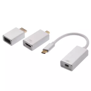 USB 3.1 Type-C to Mini DP Display Port HDMI VGA Female Active Adapter Converter - Picture 1 of 7