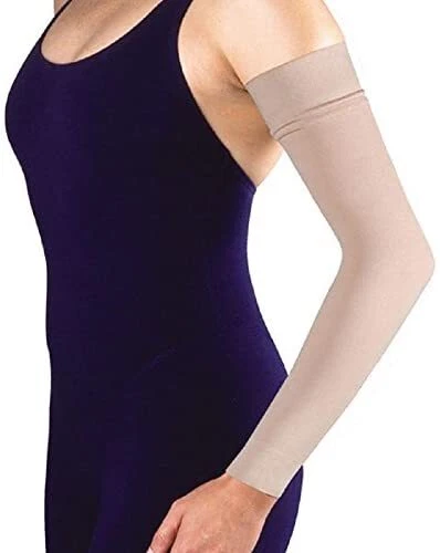 Women's 20-30 mmHg Arm Sleeve with 2" Silicone Top Band Size: Medium - Image 1 of 4