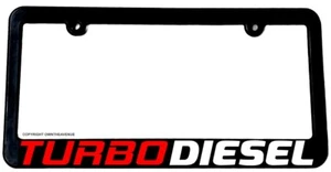 Turbo Diesel Import Truck Lift Off Road 4x4 License Plate Frame - Picture 1 of 2
