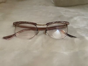 Bausch & Lomb B&L Vintage Aluminum 1/10 12k Gold Filled Cat Eye Eyeglasses - Picture 1 of 12