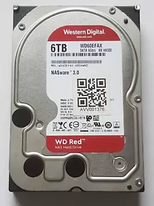 6 TB SATA Western Digital Nas WD60EFAX-68SHWN0 5400rpm 256MB HDD 3.5 " Hard - Picture 1 of 1