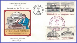 USA1 #1779-82 U/A COLLINS HAND PAINTED FDC Combo4 American Architecture - Picture 1 of 1