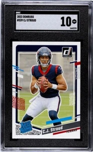 2023 Donruss #339 CJ Stroud Rookie RC SGC 10 Gem Mint - Bild 1 von 2