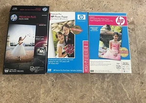 3 szt. Papier fotograficzny HP Premium Plus 4"X6" BŁYSZCZĄCE arkusze 280 - Zdjęcie 1 z 5