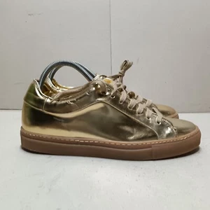 PAUL SMITH MEN'S LEATHER METALLIC BASSO MEN'S SNEAKER GOLD Size UK6 EU40 (KQ) - Picture 1 of 11