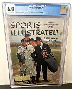 CASEY STENGEL 1959 CGC 6.0 1st SPORTS ILLUSTRATED COVER * NEW YORK YANKEES - Picture 1 of 4