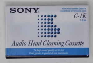 Cinta de casete de limpieza de cabezales de audio Sony C-1K *NUEVA SELLADA* - Imagen 1 de 7