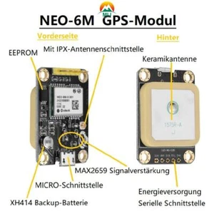 NEO-6M GPS-Modul APM2.5 Arduino Positionierungs-Satellitenmodul & Keramikantenne - Bild 1 von 7