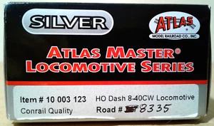 HO SCALE ATLAS MASTER SILVER GE DASH 8-40CW CONRAIL #747 10003123 - Picture 1 of 15