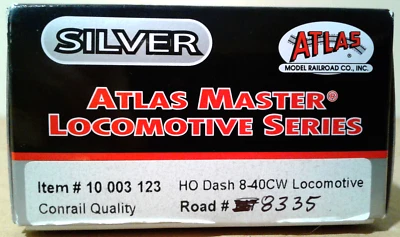 HO SCALE ATLAS MASTER SILVER GE DASH 8-40CW CONRAIL #747 10003123 - Image 1 of 4