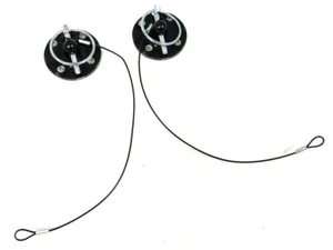 VMS Racing Universal Black CNC Billet Aluminum Set of 2 Hood Pins Kit - Bild 1 von 3