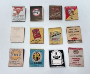 1930s 40s Gas & Oil Matchbooks Collectible Automotive Americana RED LION CAMEL - Picture 1 of 15