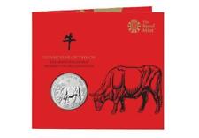 2021 UK Lunar Year of the Ox Five Pound  - 2nd Five £5 Lunar BU Coin Sealed Pack