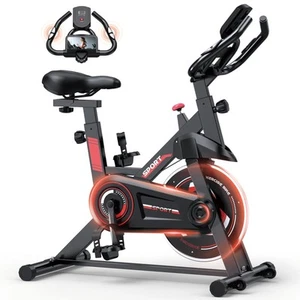 Exercise Bike, Stationary Bike for Home Cardio Gym, Indoor Cycling Bike with ... - Picture 1 of 6