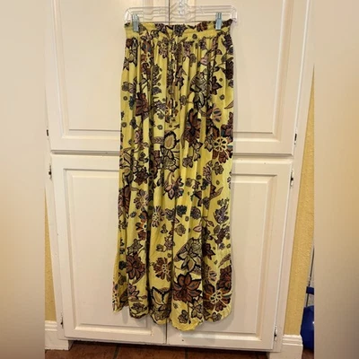 Pantalones de salón Intimately Free People florales de pierna ancha. Pequeño Foto 1 de 4