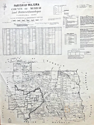 1941 Parish Map – Majura, County of Murray NSW/ACT – Queanbeyan Region. - Image 1 of 4