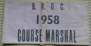 B.R.D.C. original Tuch KURS MARSCHALL ARMBAND 1958 - Bild 1 von 1