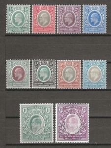 KENYA, UGANDA & TANGANYIKA 1904/07 SG 17/27 MINT - Picture 1 of 2