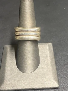 SILPADA SOLID CAST 925 STERLING SECTIONAL BAND SILVER SIZE 7 - Picture 1 of 8