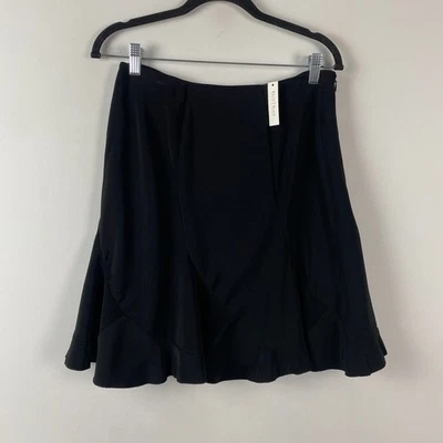 Falda Casa Blanca Mercado Negro Mujer 4 Negra Acampanada Cremallera Lateral Elastizada Foto 1 de 4