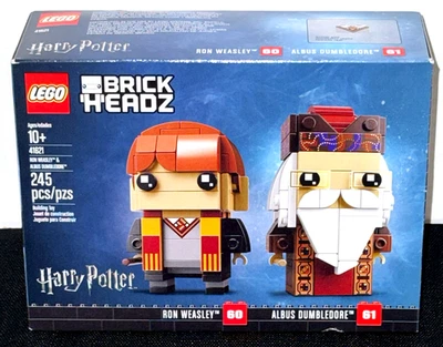 NEW! LEGO BRICKHEADZ 41621 RON WEASLEY & ALBUS DUMBLEDORE / HARRY POTTER - Image 1 of 4