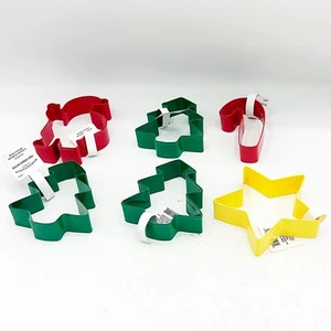 Juego de 6 cortadores de galletas de Navidad Target Wonderland árboles estrellas de Santa - Imagen 1 de 6