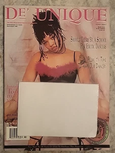 De' Unique Men's Magazine Introducing Cover Girl Tomani Marc/April 1998 Single - Imagen 1 de 2