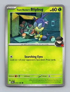 (2x PlaySet) Team Rocket's Blipbug 015/182 SV10: Destined Rivals Non Holo Pokémo - Picture 1 of 2