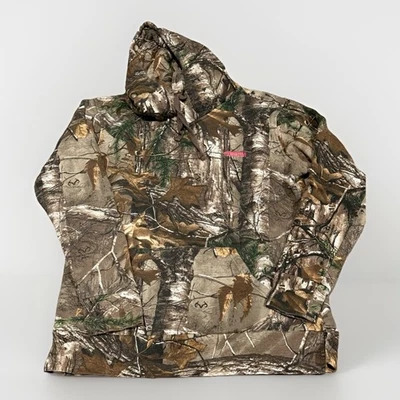 Women’s Large Realtree Camo Hoodie Pink Stitching Magellan Brand Outdoors - Image 1 of 4