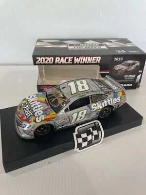 2020 AUTOGRAPHED #18 Kyle Busch SKITTLES Zombie Texas Win - Image 1 of 4