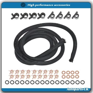 88-94 7.3L for Ford F-250 F-350 Diesel Injector Fuel Return Line Kit - Picture 1 of 6