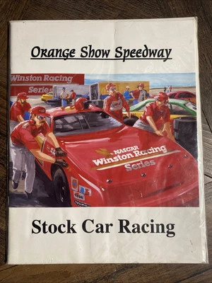 Vtg Sept 1996 Orange Show Speedway California Racing Stock Car Official Program - Image 1 of 4