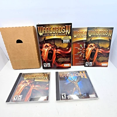 Ubisoft Computer PC CD-ROM Game Warlords IV -Heroes of Etheria Vintage Battlecry - Image 1 of 4