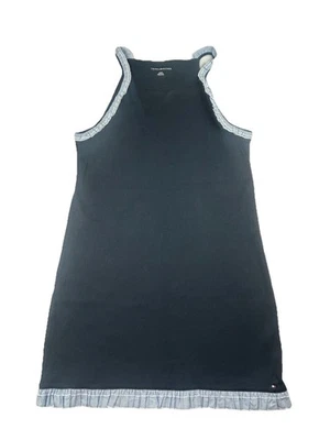 Tommy Hilfiger Tank Dress Women’s Med Blue Sleeveless Ruffle Trim Casual NWT - Image 1 of 4