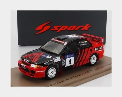 1:43 SPARK Mitsubishi Lancer Evolution Iii #4 Rally China 1997 Kataoka S6519 - Immagine 1 di 2