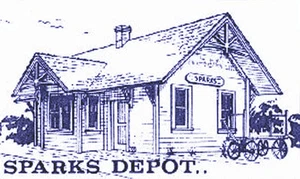 SP SPARKS DEPOT HO Model Railroad Structure Craftsman Unpainted Wood Kit CM31905 - Picture 1 of 1