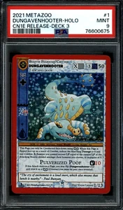 RARE 2021 MetaZoo CN1E Release Deck 3 #1 Dungavenhooter - Holo PSA 9 MINT - Picture 1 of 2