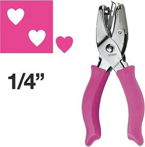 Punzón de mano Fiskars - corazón de 1/4 - Imagen 1 de 2